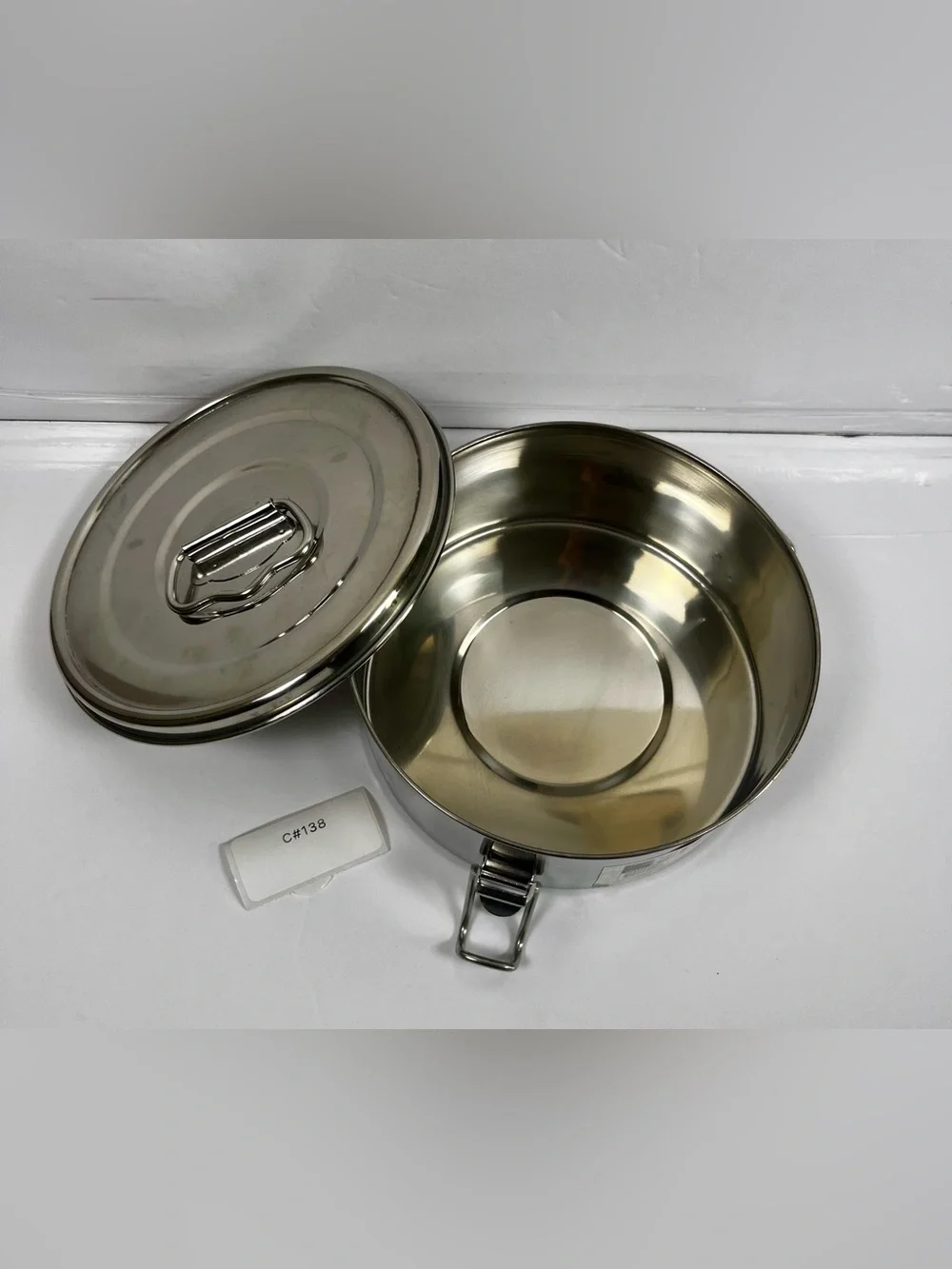 NWT KLOC Stainless Steel Flanera Flan Mold 1.5 Qt Baking Pan Maker with Locking